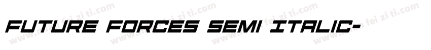 Future Forces Semi Italic字体转换